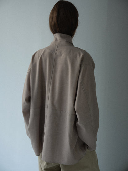 TW tropical washable Norfolk shirt jacket (Beige)