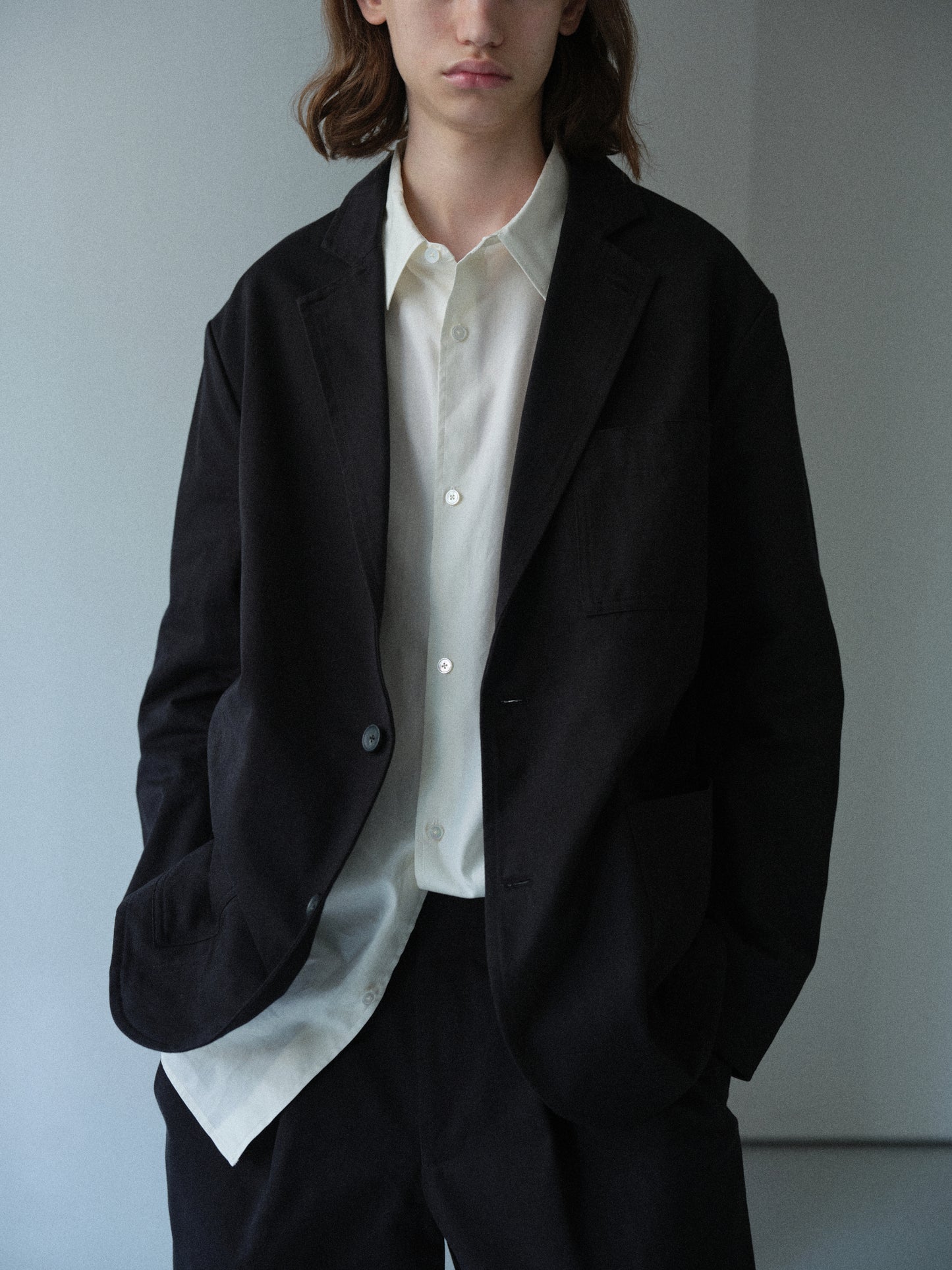 Cotton Cordura twill chino jacket (Black)