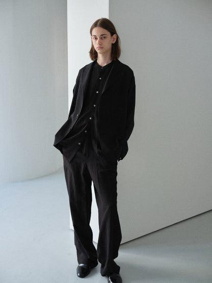 TW tropical washable Norfolk shirt jacket (Black)