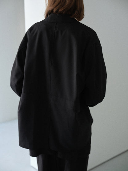 TW tropical washable Norfolk shirt jacket (Black)