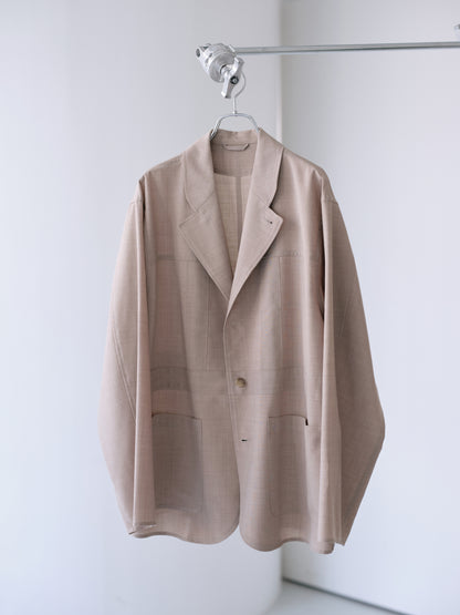 TW tropical washable Norfolk shirt jacket (Beige)
