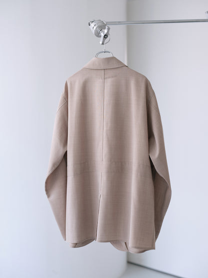 TW tropical washable Norfolk shirt jacket (Beige)