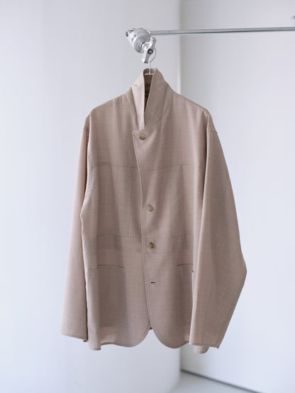 TW tropical washable Norfolk shirt jacket (Beige)