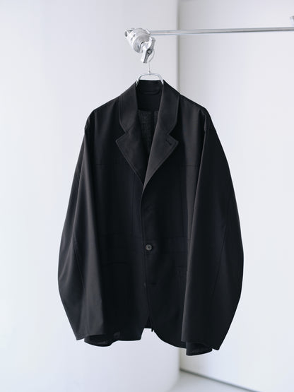 TW tropical washable Norfolk shirt jacket (Black)