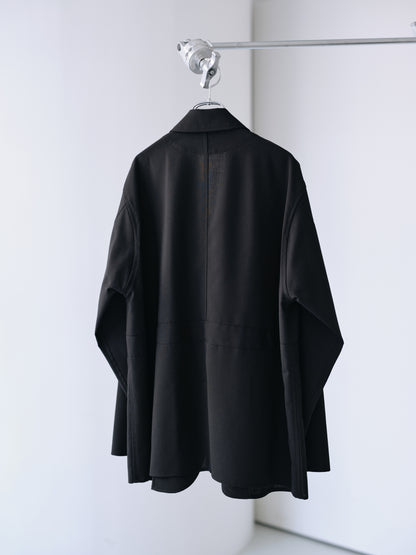 TW tropical washable Norfolk shirt jacket (Black)