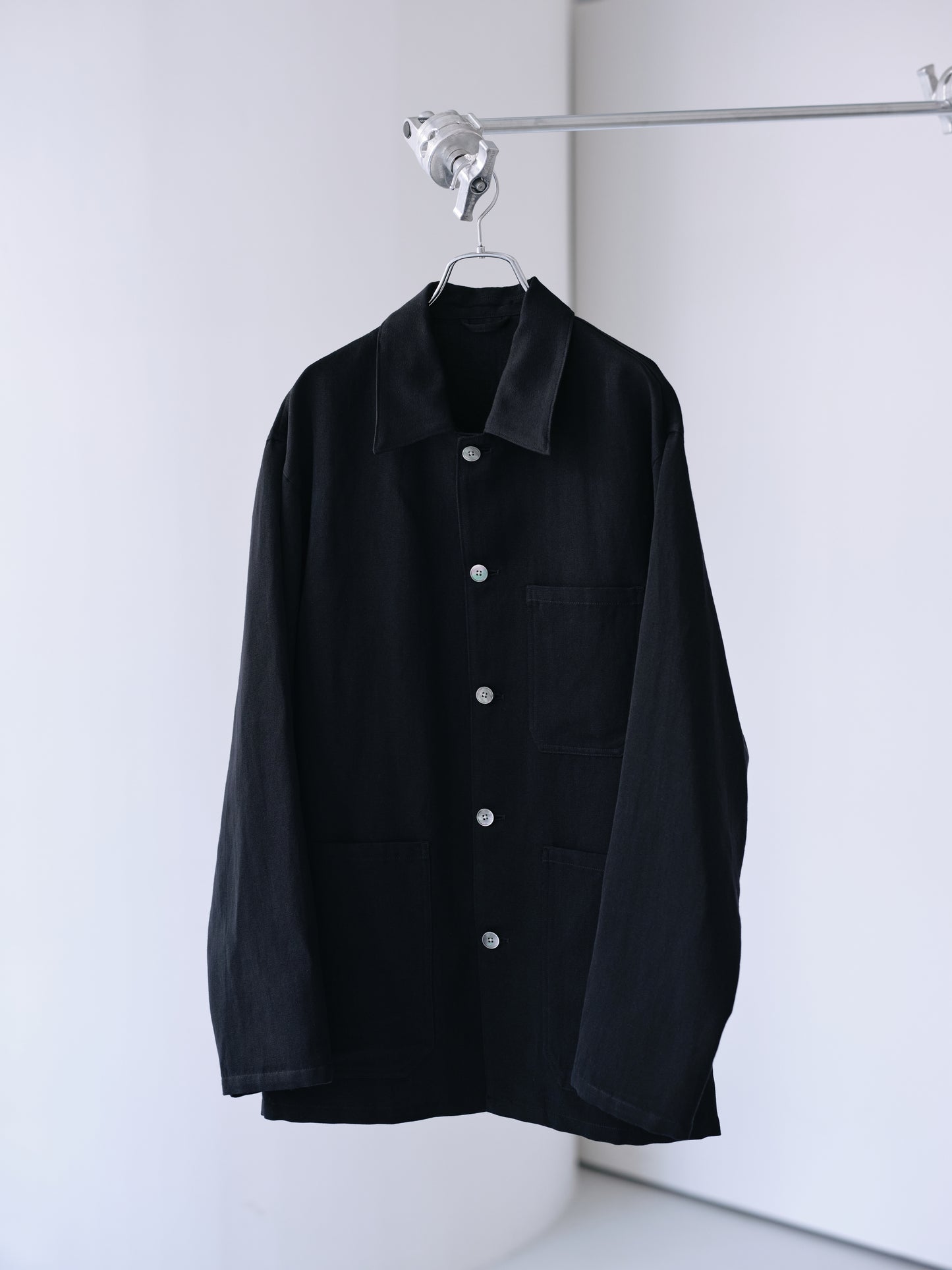Grampians wool linen dress work jacket (Black)