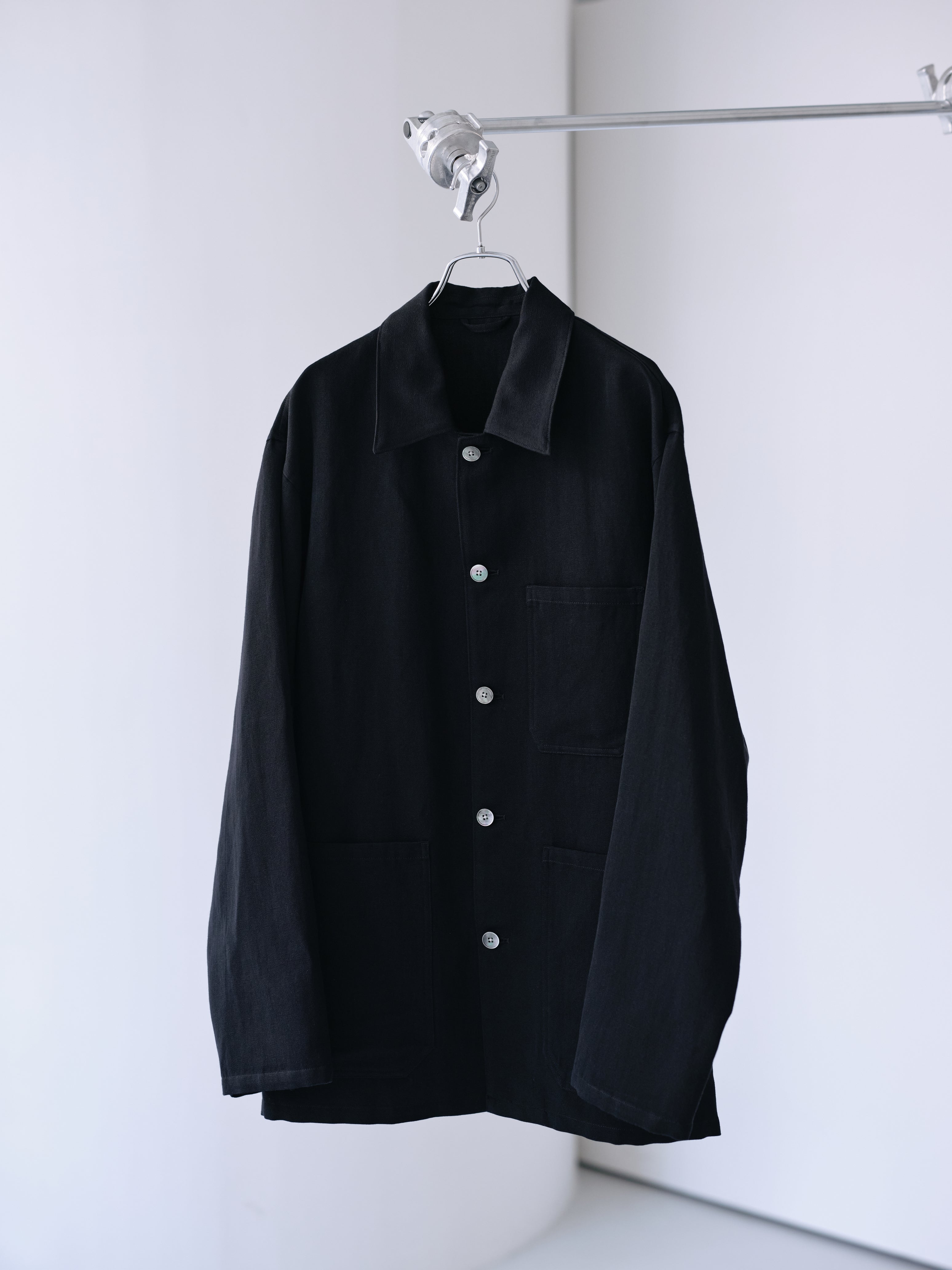 Grampians wool linen dress work jacket (Black) – SabiN