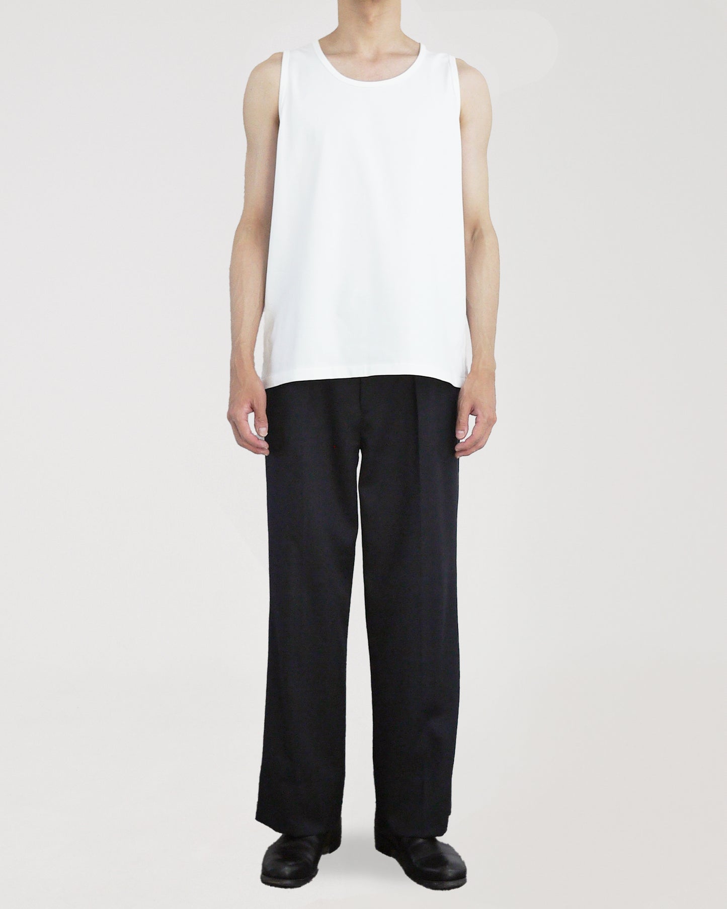 High gauge loose tank top (White)