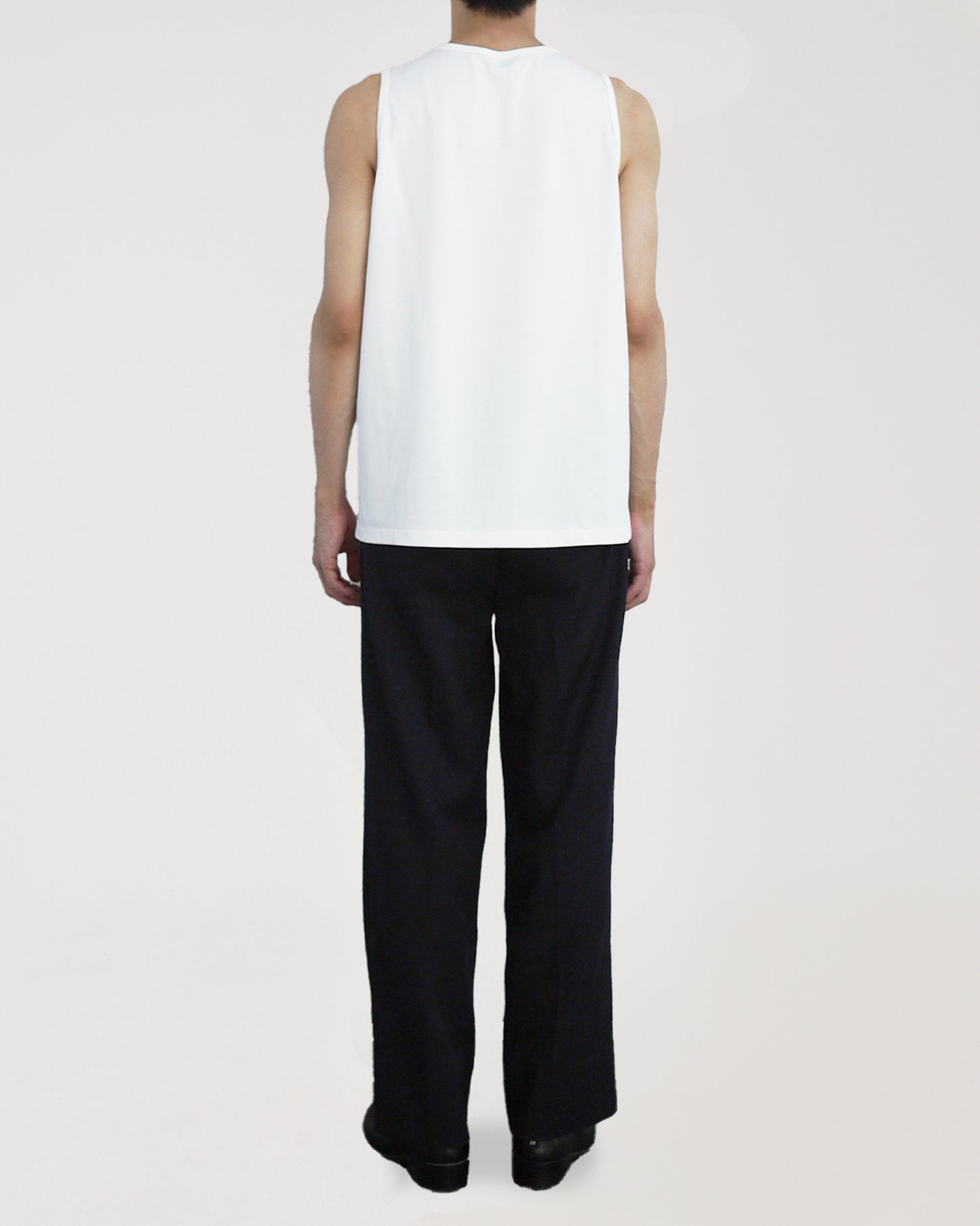 High gauge loose tank top (White)
