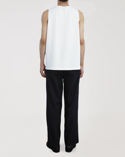 High gauge loose tank top (White)