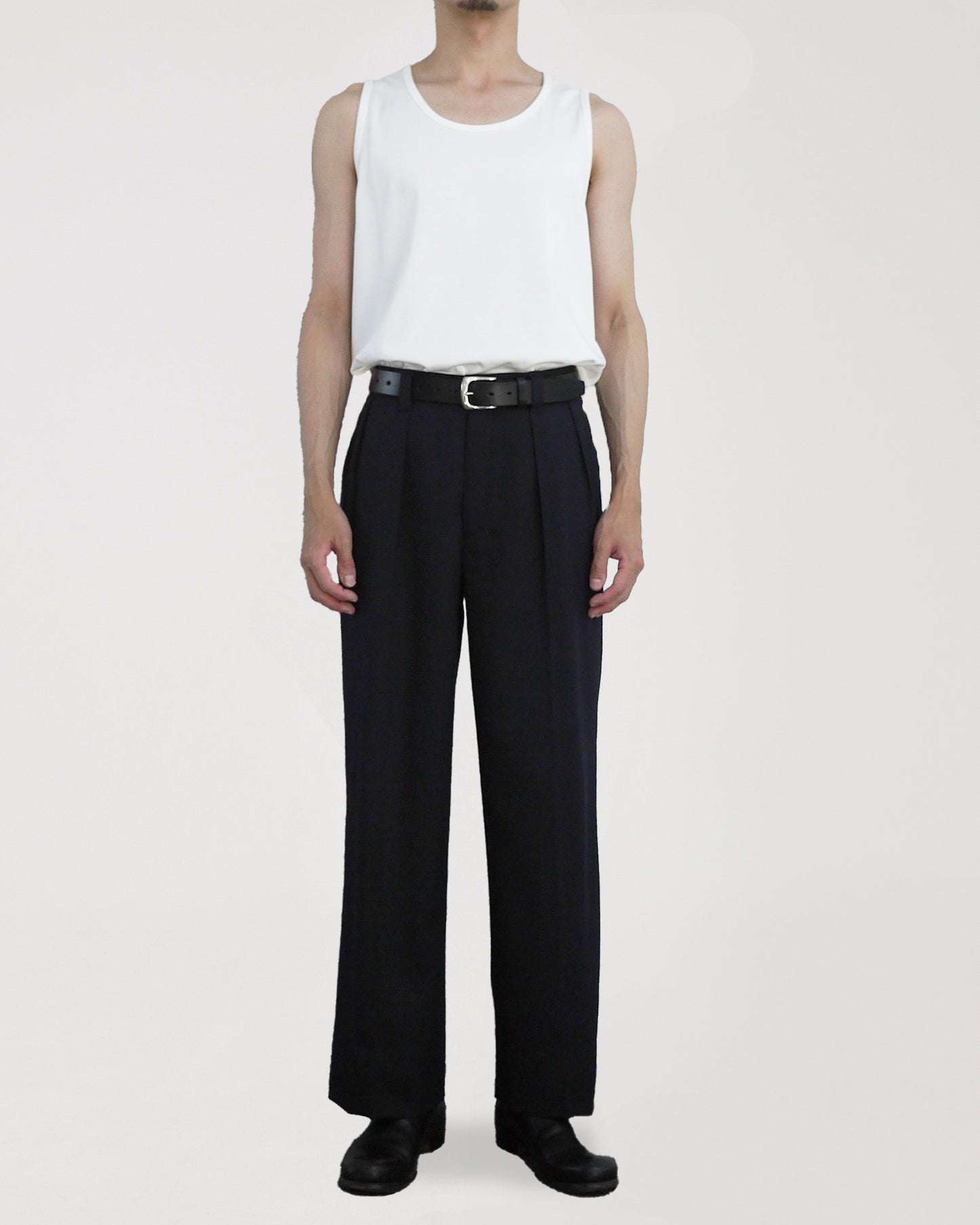 High gauge loose tank top (White)